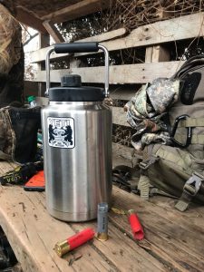 Yeti one gallon jug compared to half gallon jug and 64 oz Rambler bottle 